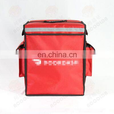 Fashion red 1680D heated delivery pizza bag new food bags heating