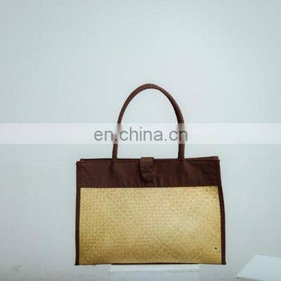 100% Eco-friendly Seagrass Handbag Handwoven Straw Woven Tote Bag High Quality Wholesale photo-2