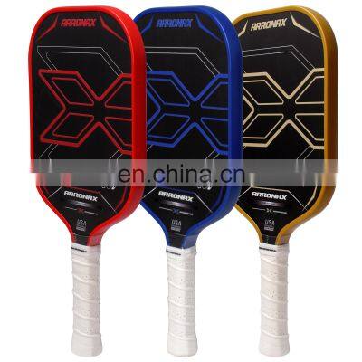 2024 New Arronax Custom carbon friction surface 16mm PP Honeycomb Pickleball Paddle USAPA