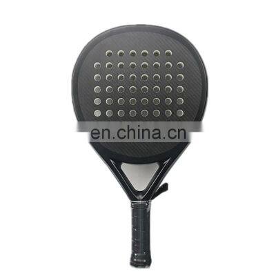 Custom DIY Logo Padel Racket Carbon Fiber 3K 12K 18K Soft EVA Professional Customized Padel Racket