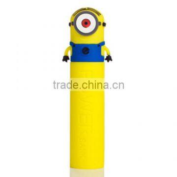 PVC cartoon Minion 2600mAh power bank Portable phone charger