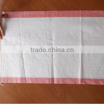 china factory 100kg bean milk white and red striped /green side exported to africa