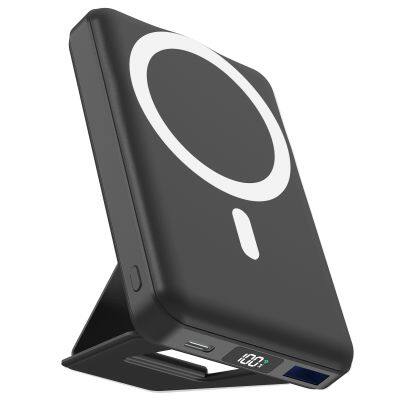 Wireless Power Bank Magnetic Portable 10000mAh Power Bank Strong Magnetic Wireless Charging Charger with Smart LED