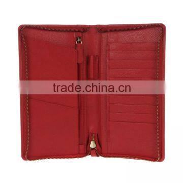 Italian leather passport holder with card slots slim travel passport holder