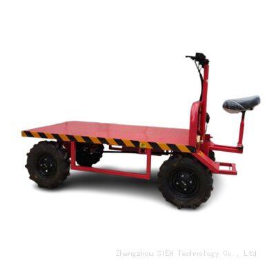 Cargo Transport Electric Flat Car Four Wheel Electric Flatbed Truck Transporter photo-3