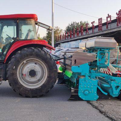 Dual 12 Rows Seeding Fertilizing Machine With Two 300L Stainless Steel Seeds and Fertilizer Hopper photo-3