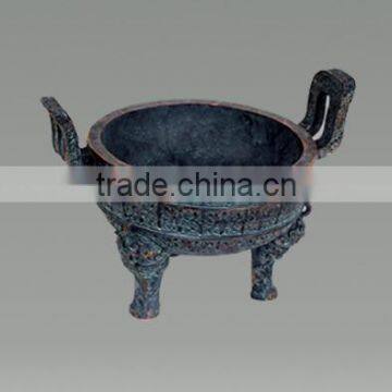 Modern Bronze Sculpture Urban Tripod Shaped Ashtray Statue photo-2