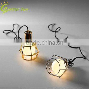 Industral Wire Cage Pendant Light Vintage Reto Ceiling Lamp