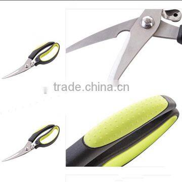 Heavy Duty Stainless Steel Kitchen Shears With Black Soft Grip Handle photo-2