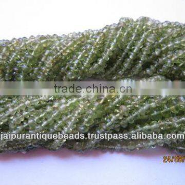 PERIDOT RONDELL BEADS GEMSTONE