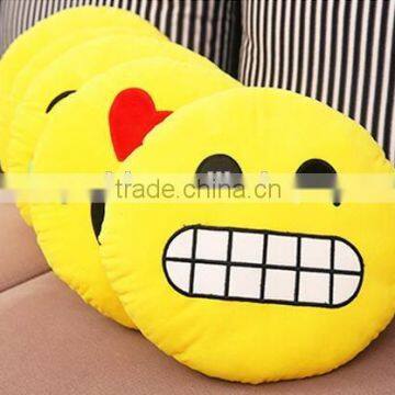 free sample Funny rabbit emoji pillow/Quality most popular stuffed rabbit toy with emoji pillow