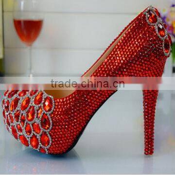 custmized woman high pump heel shoes