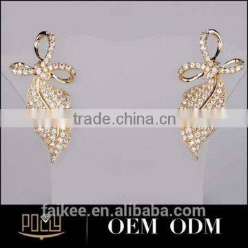 Excellent White Gold Jewelry Simple Gold Earring Designs for Women