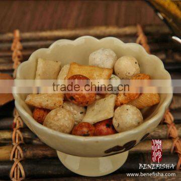 Japanese Rice Crackers and Peanut Crackers.
