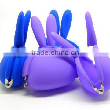 2015 Rabbit Ears Shaped Silicone Money Pouch/ Latest Designs Silicon Rubber Change Purse photo-3