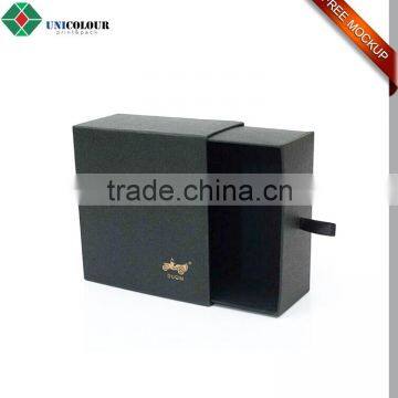 Gold foil paper drawer gift packaging luxury belt boxes