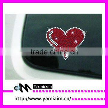 Heart Rhinestone Car Decal Sticker Custom design