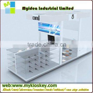 High quality wooden & tempered glass jewelry display cabinets in China cigarette display cabinet