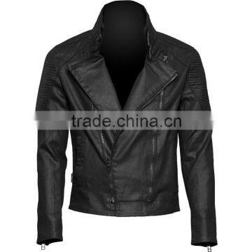 GOTHIC STYLE BIKER JACKET DENIM COTTON BLACK COLOR