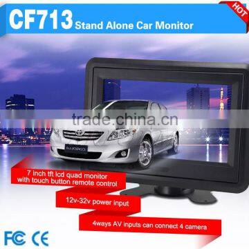 super clean image stand alone 7 inches tft lcd color monitor with 12v dc input