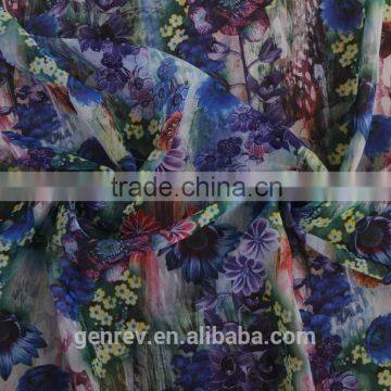 Chiffon Printed Fabric Poly Chiffon Print Fabric Fot Printing Factory Dierct Sale Polyester Fabric photo-5