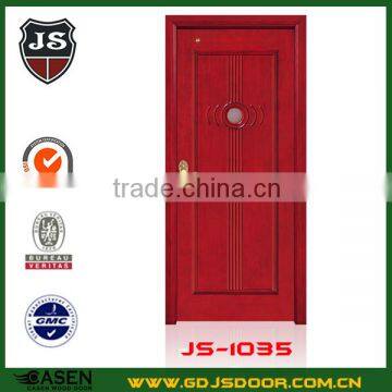 Melamine Finish Walnut Wood Interior Door photo-4