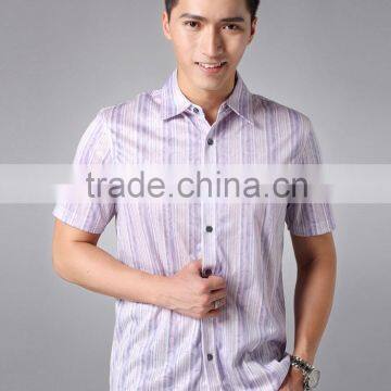 China Supplier Custom Short Sleeve Top Quality Man Shirt Designs