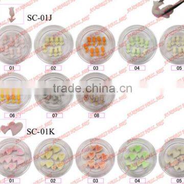 3d ceramic flower 12 color rose design DIY nail art rhinestone acrylic uv gel nail tip decoration 6397                        
                                                Quality Choice