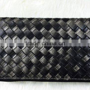 High Quality Fashion Black Women PU Wrinkle Cluth Wallet Famous Brand Designer Bag Purse Wallet photo-5