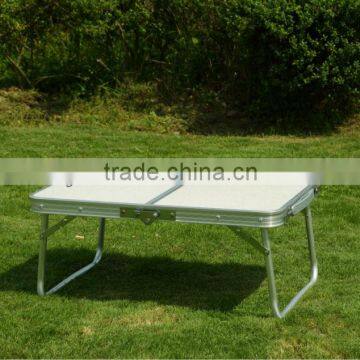 small aluminum camping table