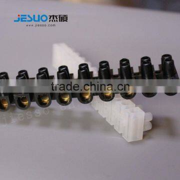 china 12 pole electrical feed through low voltage screw plastic terminal block connector