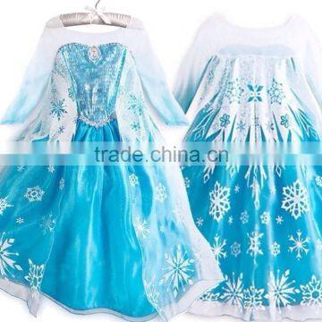 TOP new frozen Elsa dress wholesale dress for kids princess dress BC336