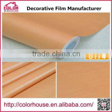 Factory sell self adhesive wood grain vinyl film PVC Wooden Grain Film