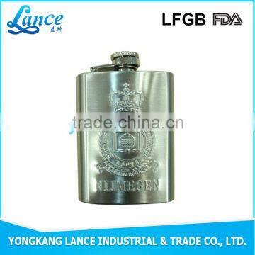 2016 New Design Stainless Steel Laser Hip Flask Bling Flasks