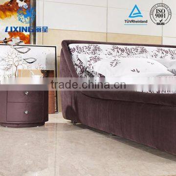 Home Furniture General Use and Bedroom Furniture King Size Fabric Bed photo-2