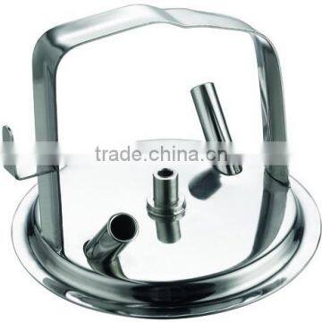 Staineless steel bucket lid with seal for milking machine