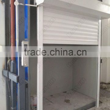 CE lead rail lift warehouse platform lift hydraulic electrical freight elevator