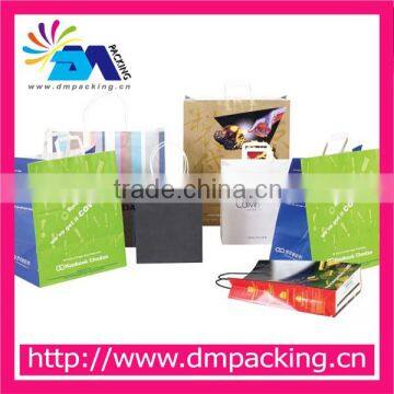 paper shopping bag with different handle types