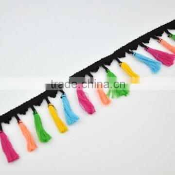 7.5cm long decorative fringe lace trimming for bags WTPB-035                        
                                                                                Supplier's Choice