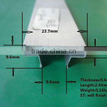 24*5 alulminum insert for slatwall with factory price