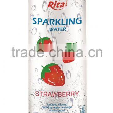 250ml Slim Can Strawberry Flavored Sparkling Water