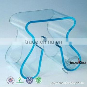 Modern acrylic stool acrylic chair with magazine holder