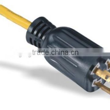 NEMA L5-15P locking power cord plug with UL CUL approval.