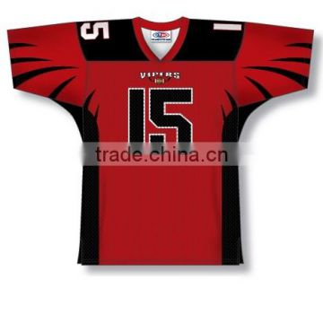 Polyester Spandex custom Sublimated Vipers American Football Jersey/Shirt