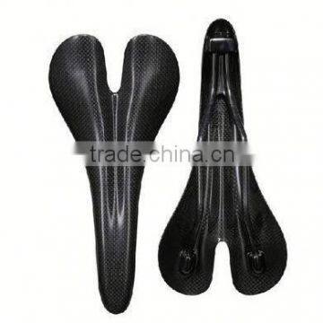 Weight light new product 2016 hot road bicycle or mountain bike carbon fiber saddle leather bicycle saddle