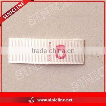 Sinicline Customized Grosgrain Ribbon Garment Size Label with Print