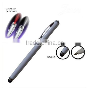 TM-22 4 in 1 multi founction touch pen , laser stlylus pen