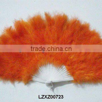 orange dance costume feather fan LZXZ00723