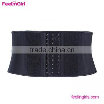 Lace 3 Rows Hooks Steel Boned Shaping Waist Cincher Corset photo-4