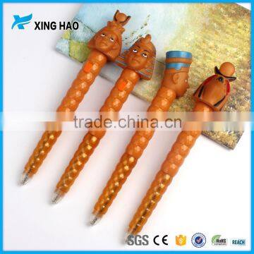 Hot selling customized cute cartoon character ball pen for children gift